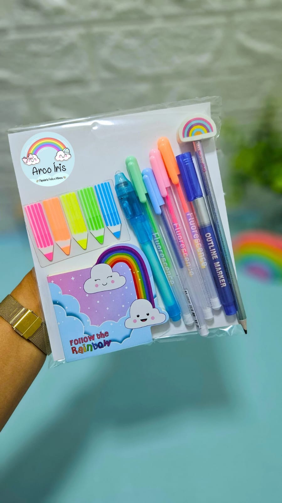 Kits Papelaria das Cores - Arco Iris 