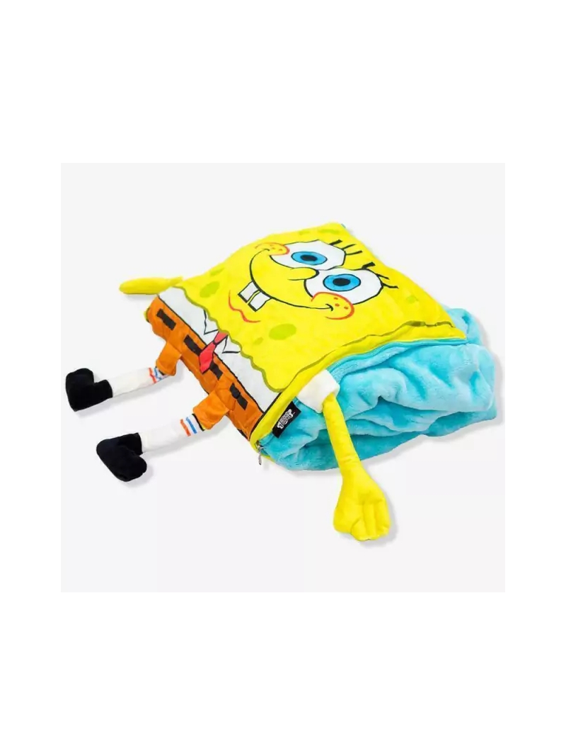 Manta Cobertor 2 em 1 com Almofada Bob Esponja - Zona Criativa - Arco Ìris