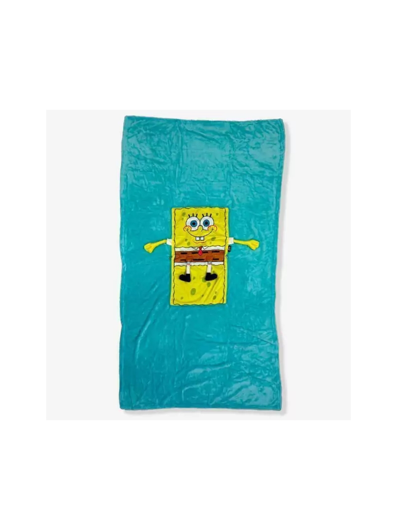 Manta Cobertor 2 em 1 com Almofada Bob Esponja - Zona Criativa - Arco Ìris