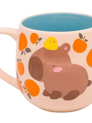 imagem do produto Caneca 400ml Maggie Capivara - Zona Criativa - arco Iris