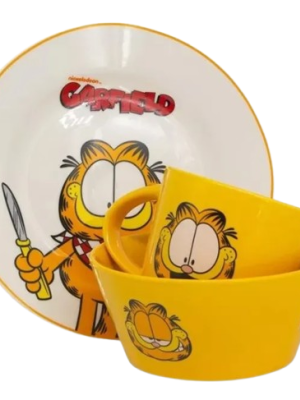 imagem do produto Kit Café Da Manhã Com 3 Peças Garfield - Arco Iris