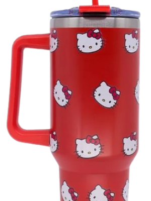 imagem do produto Canecão  TUMBLER c/Pingente HELLO KITTY Rostinhos - Zona Criativa - Arco Iris         