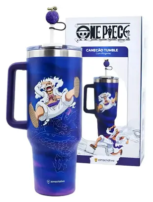 Canecão Tumbler E Pingente Luffy Gear V Térmico One Piece - Zona Criativa - Arco Iris