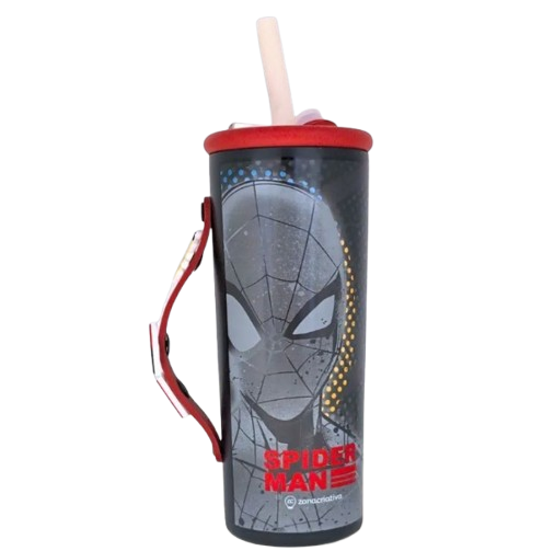 Copo Térmico Charms Homem Aranha 600ml - Disney Original - Zona Criativa - Arco Iris