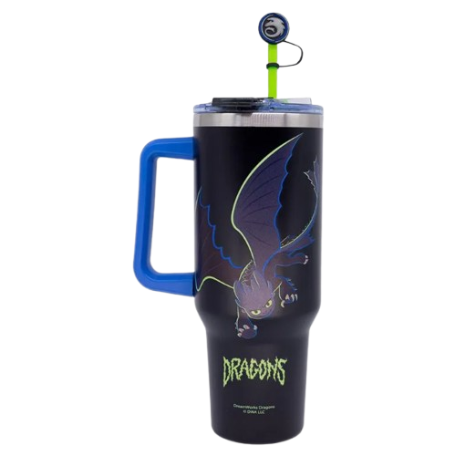 Copo Térmico Tumbler Furia da Noite 1,15L Como treinar seu Dragão - Zona Criativa - Arco Iris