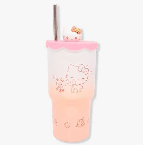 Copo Térmico Topper - Hello Kitty - 600ml - Zona Criativa - Arco Iris