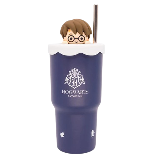 Copo Térmico 3d Topper Inox Com Canudo Harry Potter - Zona Criativa - Arco Iris