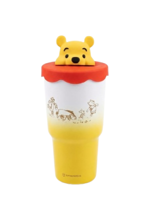imagem do produto Copo Térmico 3d Topper Inox Com Canudo Urso Pooh - Zona Criativa - Arco Iris