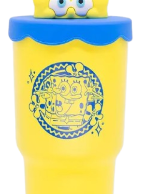 imagem do produto Copo Térmico 3d Topper Inox Com Canudo Bob Esponja - Zona Criativa - Arco iris