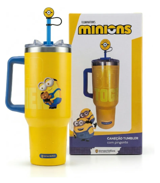 Copo Térmico Minions Tumbler Canecão - Zona Criativa - Arco Iris