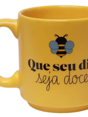 imagem do produto Caneca Mini Tina Abelhinha Seu Dia Seja Doce - Zona Criativa - Arco Iris