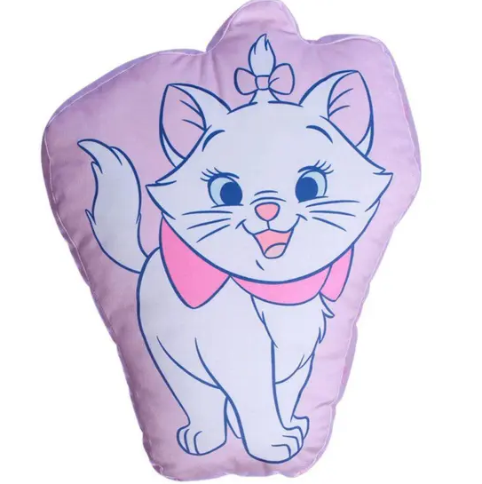 Almofada Gatinha Marie 3D Aveludada 34x45cm Oficial Disney - Zona Criativa - Arco Ìris