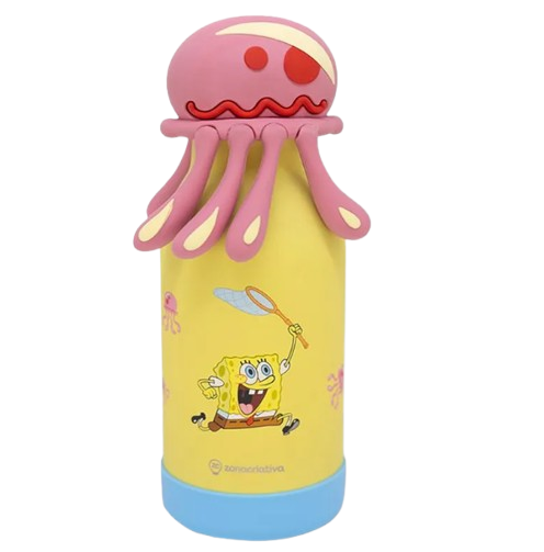 Garrafa Térmica Funny 500ml Bob Esponja - Arco Iris