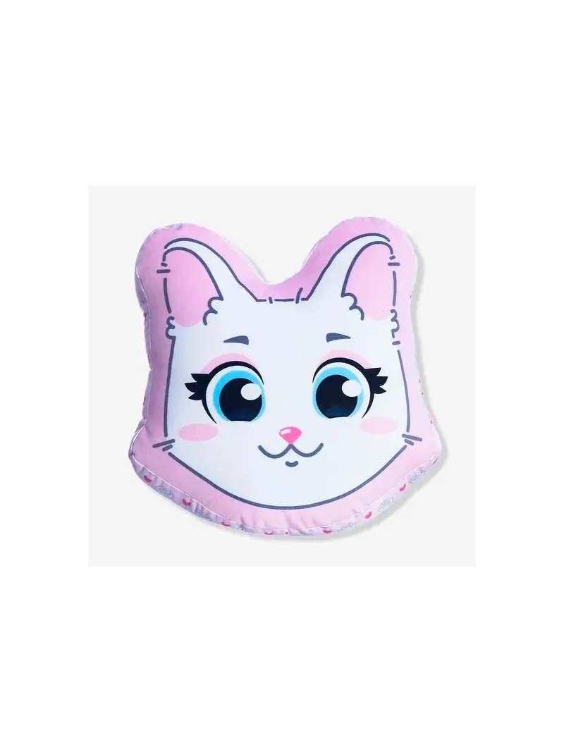 Almofada Formato Fibra Eu Amo Gatos - Zona Criativa - Arco Ìris