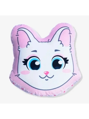 Almofada Formato Fibra Eu Amo Gatos - Zona Criativa - Arco Ìris imagem do produto Almofada Formato Fibra Eu Amo Gatos - Zona Criativa - Arco Ìris