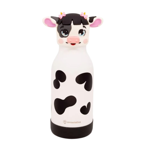 Garrafa Térmica Funny 500ml Vaquinha Zuzu - Arco Iris