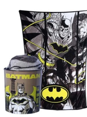 imagem do produto Kit Pipoca Balde + Manta Batman - Arco Iris