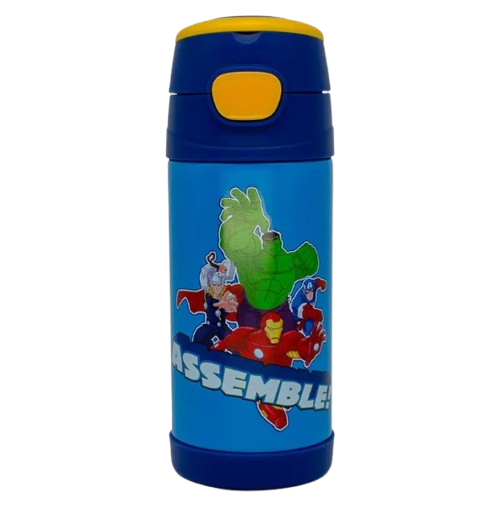 Garrafa Térmica Top Handle Infantil 350ml Vingadores Marvel - Arco Iris