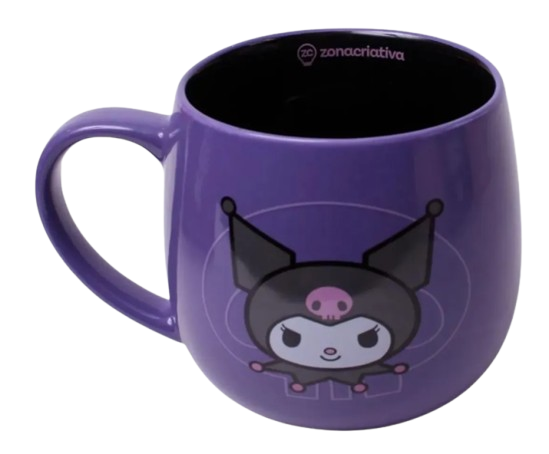 Caneca Maggie 400ml Kuromi Coração  - Arco Iris