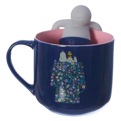 Caneca 350ml C/Infusor P/Chá  Snoopy Bloom - Arco Iris