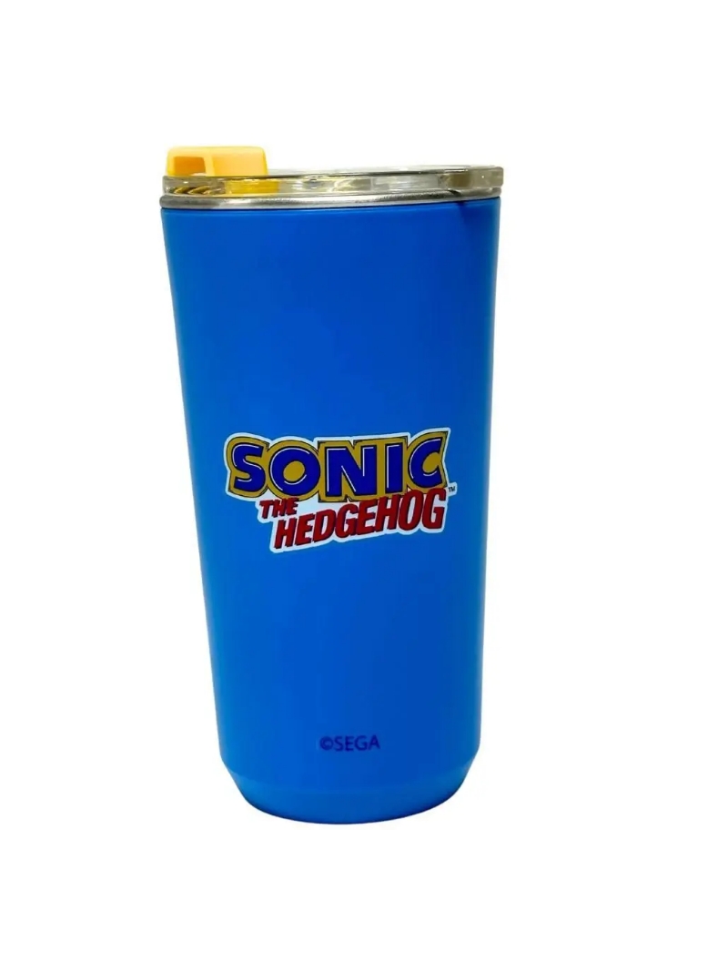 Copo Sky Inox Com Tampa 500Ml Oficial Sonic - Zona Criativa - Arco Ìris