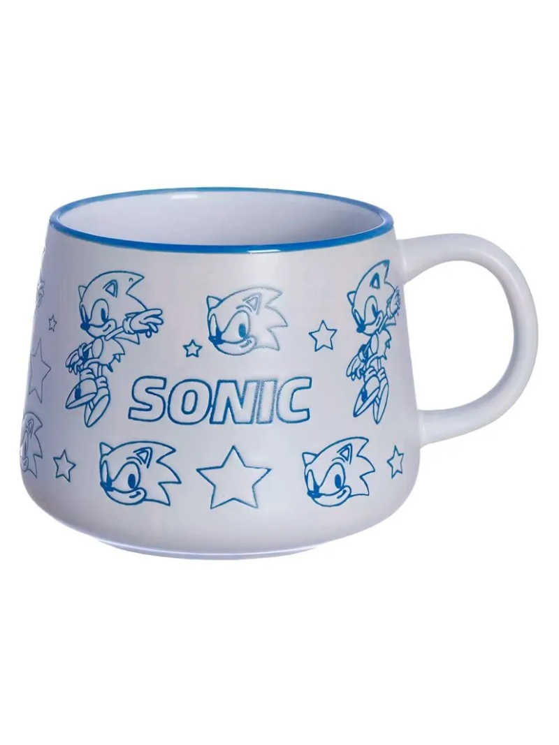 Caneca de Cerâmica Moma Sonic The Hedgehog 500ml - Zona Criativa - Arco Ìris