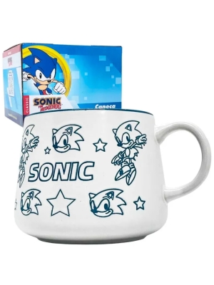 imagem do produto Caneca de Cerâmica Moma Sonic The Hedgehog 500ml - Zona Criativa - Arco Ìris