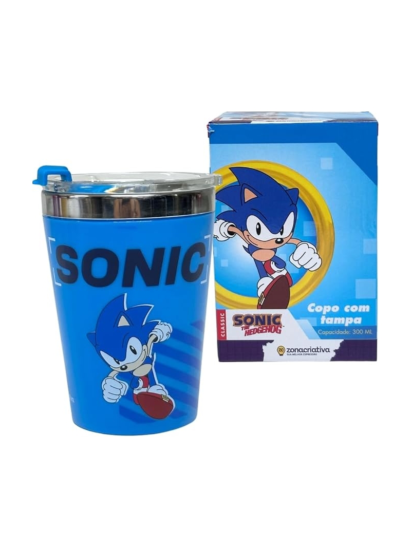 Copo SNAP Sonic 300ml - Zona Criativa - Arco Ìris