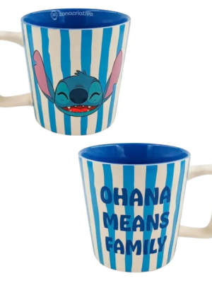 imagem do produto Caneca Buck 400ml Stitch Listrada - Arco Iris