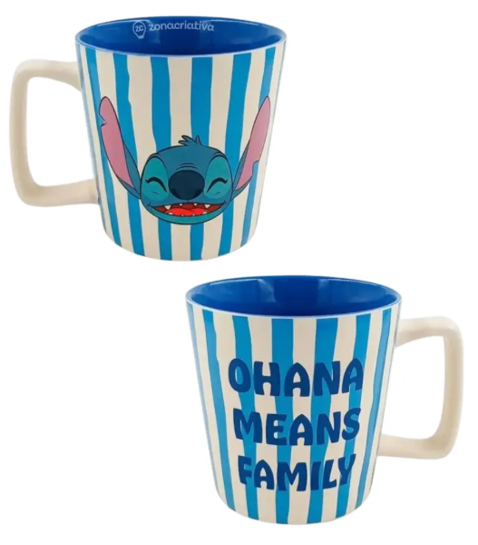 Caneca Buck 400ml Stitch Listrada - Arco Iris