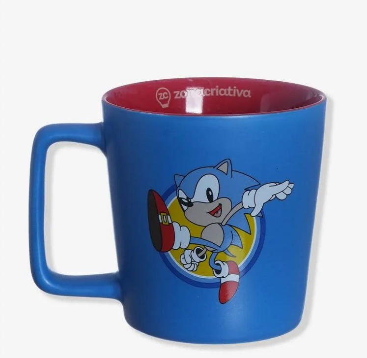 Caneca Buck Sonic 400ml - Zona Criativa - Arco Ìris
