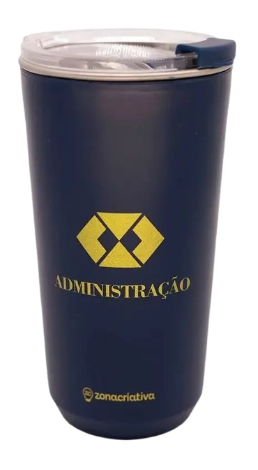 Copo térmico  Sky 500ml Profissões Administração - Arco Iris 
