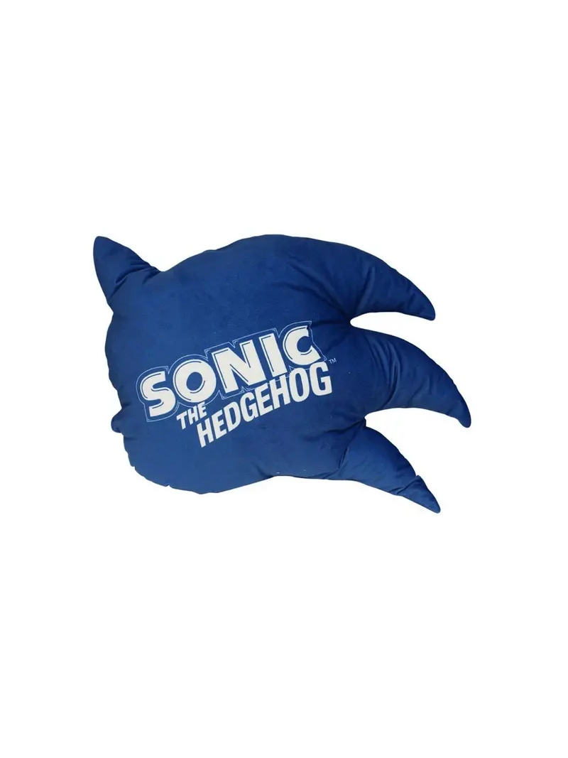 Almofada Sonic 3D Formato Cabeça Aveludada Azul - Zona Criativa - Arco  Ìris