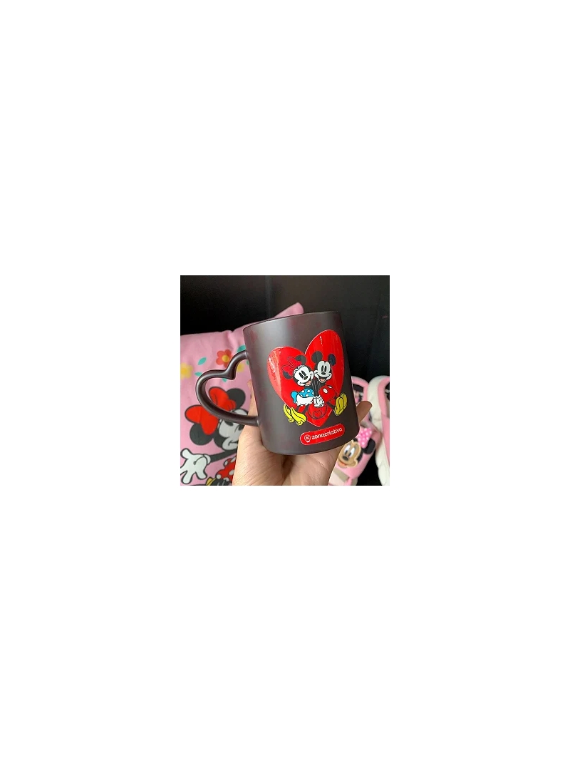 Caneca Mickey e Minnie Coração Magic 300ml - Zona Criativa - Arco Ìris