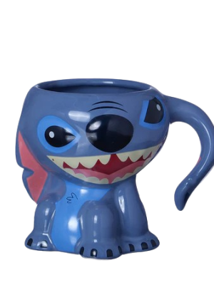 imagem do produto Caneca 3d Lilo Stitch Orelha Alça 250ml - Arco Iris