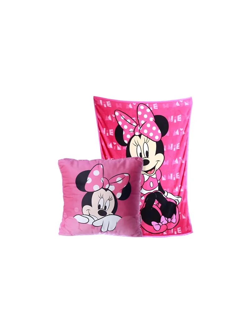 Kit Almofada + Manta Minnie Mouse - Zona Criativa - Arco ìris