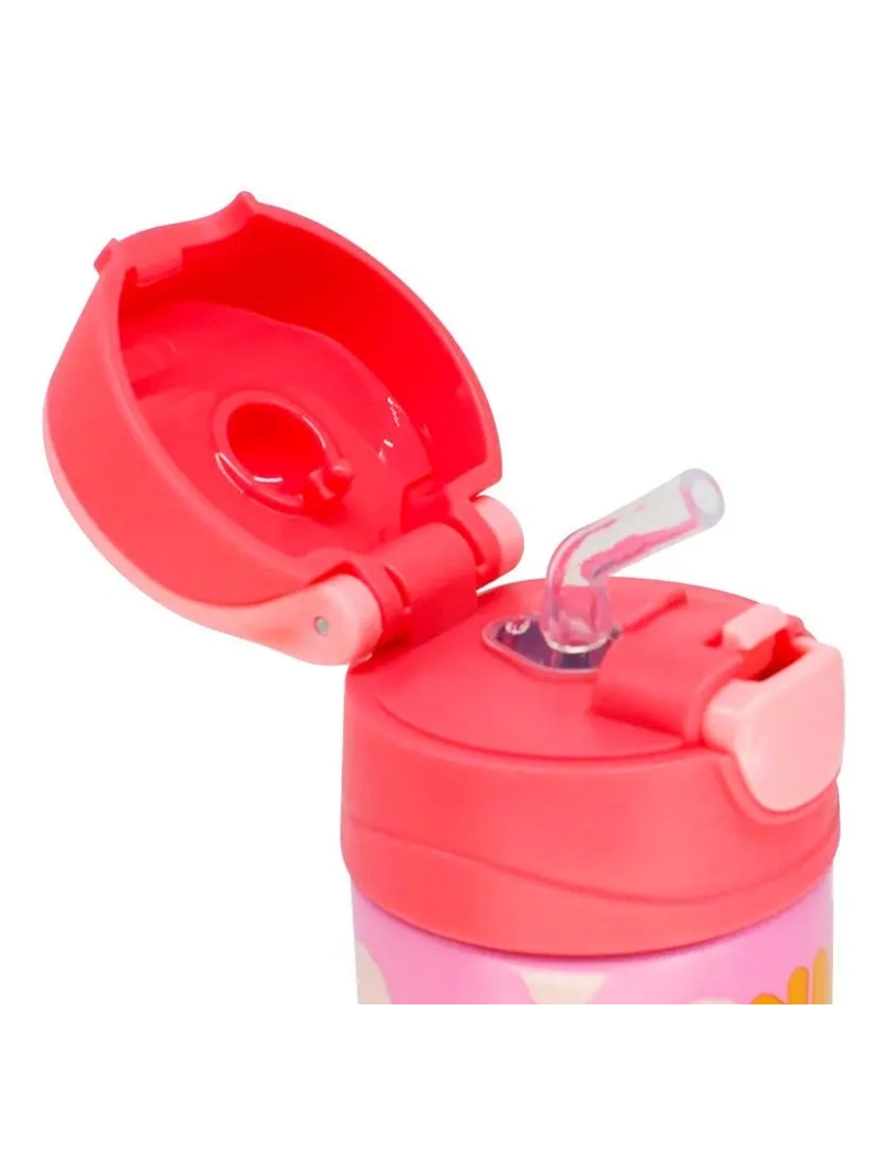 Garrafa Térmica Minnie Mouse C/ Canudo 350ml em Aço Inox - Zona Criativa - Arco Ìris