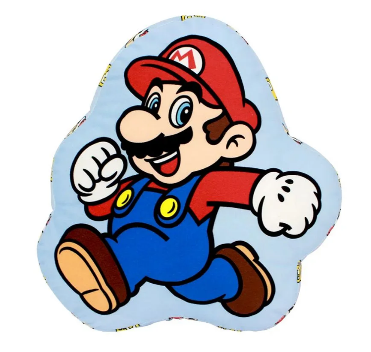 Almofada Formato Super Mario 30cm Nintendo Original - Zona Criativa - Arco Ìris