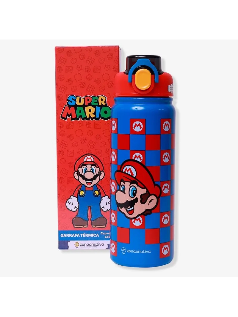 Garrafa Térmica Galaxy Super Mario Bros 650ml - Arco Ìris