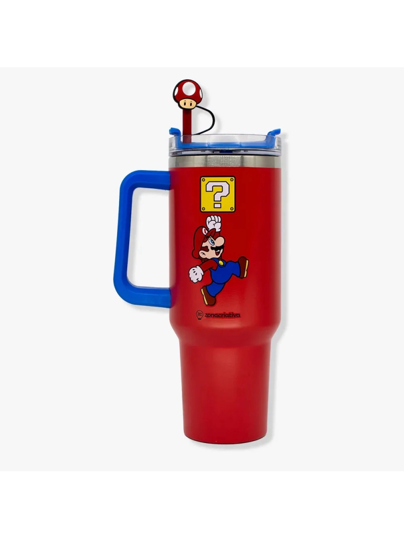 Copo Tumbler Super Mario 1,15L - Zona Criativa - Arco Ìris