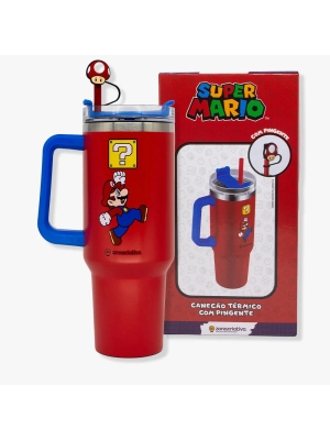 imagem do produto Copo Tumbler Super Mario 1,15L - Zona Criativa - Arco Ìris