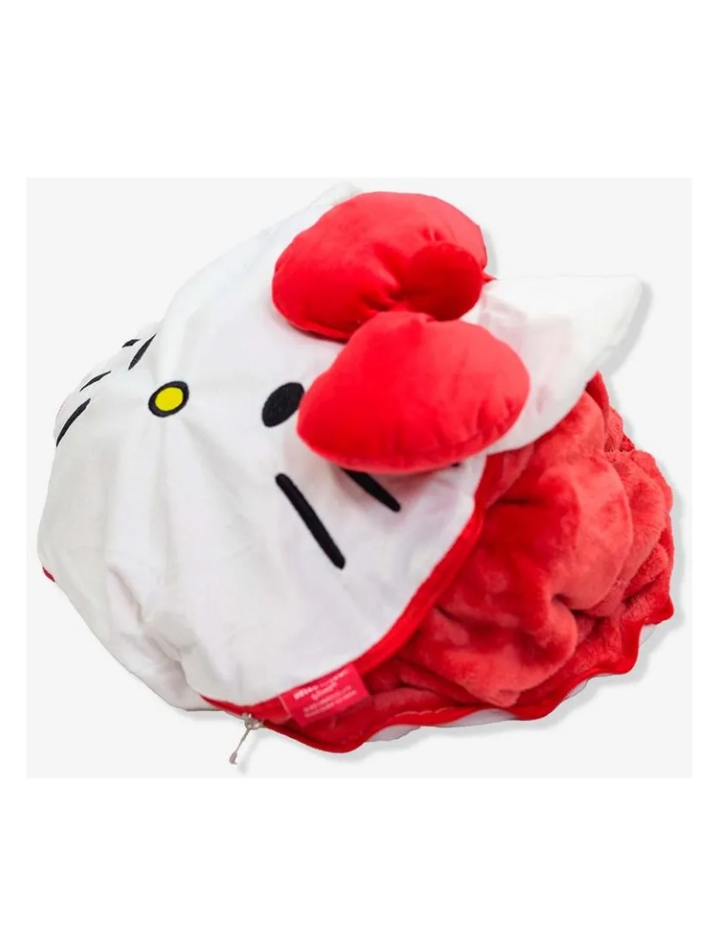 Almofada 2 Em 1 Manta Com Ziper Hello Kitty - Zona Criativa - Arco Ìris