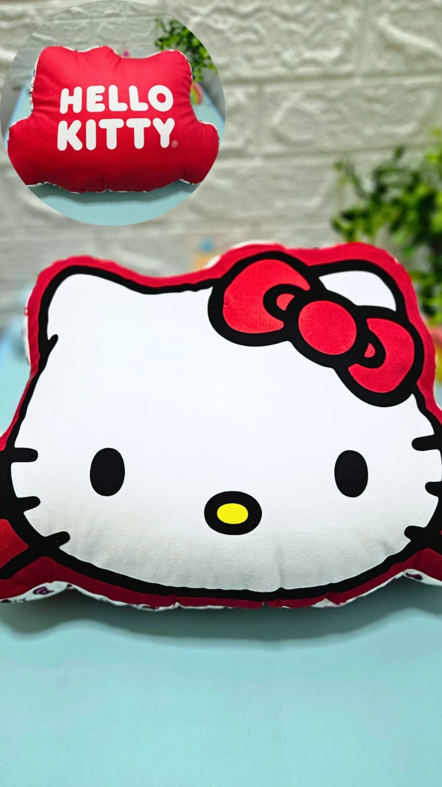 Almofada Fibra Formato Hello Kitty Oficial - Zona Criativa - Arco Ìris