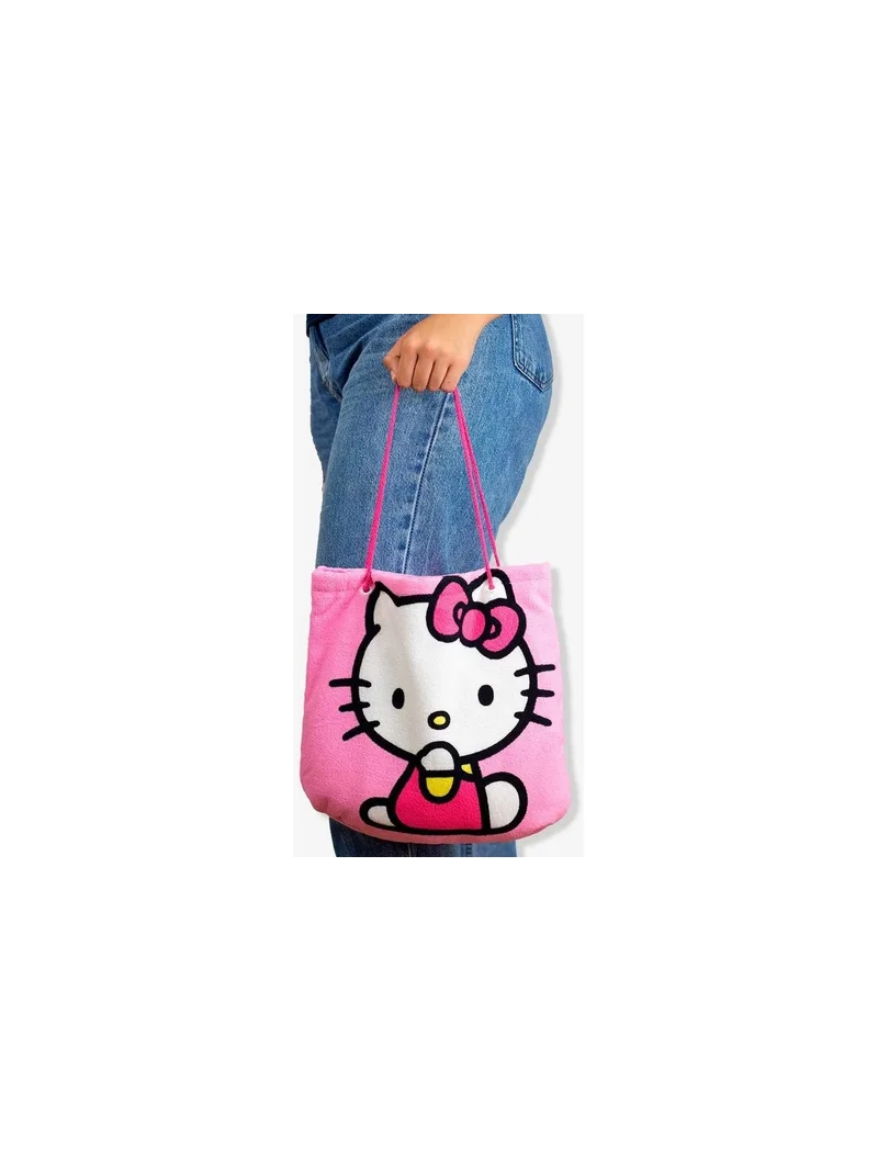 Toalha De Praia 2 Em 1 Bolsa Hello Kitty - Zona Criativa - Arco Ìris
