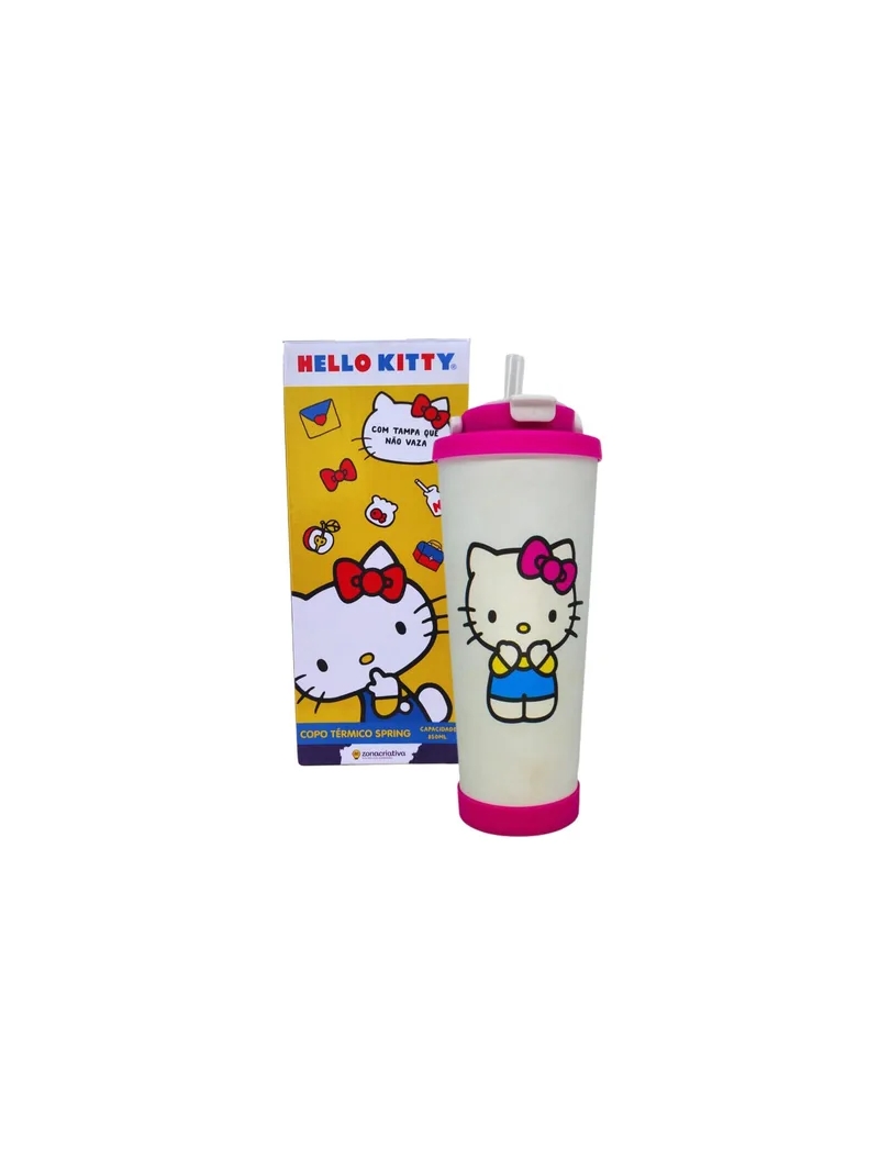 Copo Térmico Spring Hello Kitty 850ml Hello Kitty - Zona Criativa - Arco Ìris