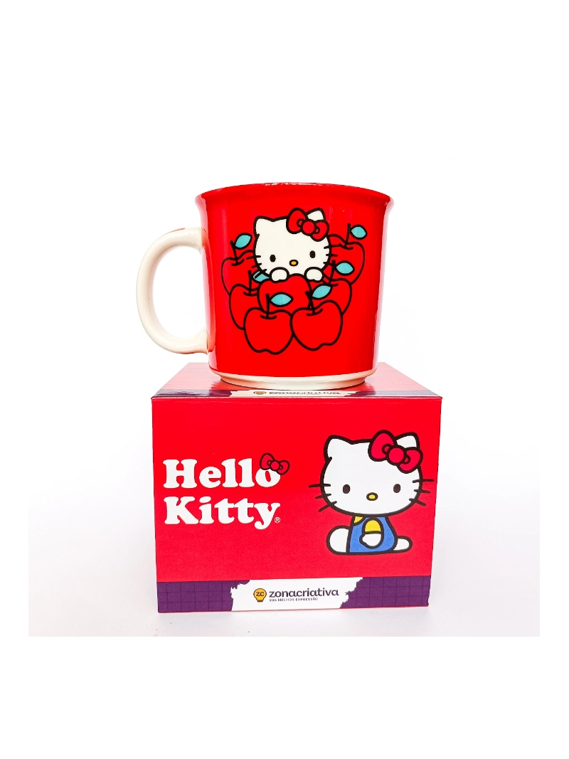 Caneca de Cerâmica 350ml Hello Kitty - Zona Criativa - Arco ìris