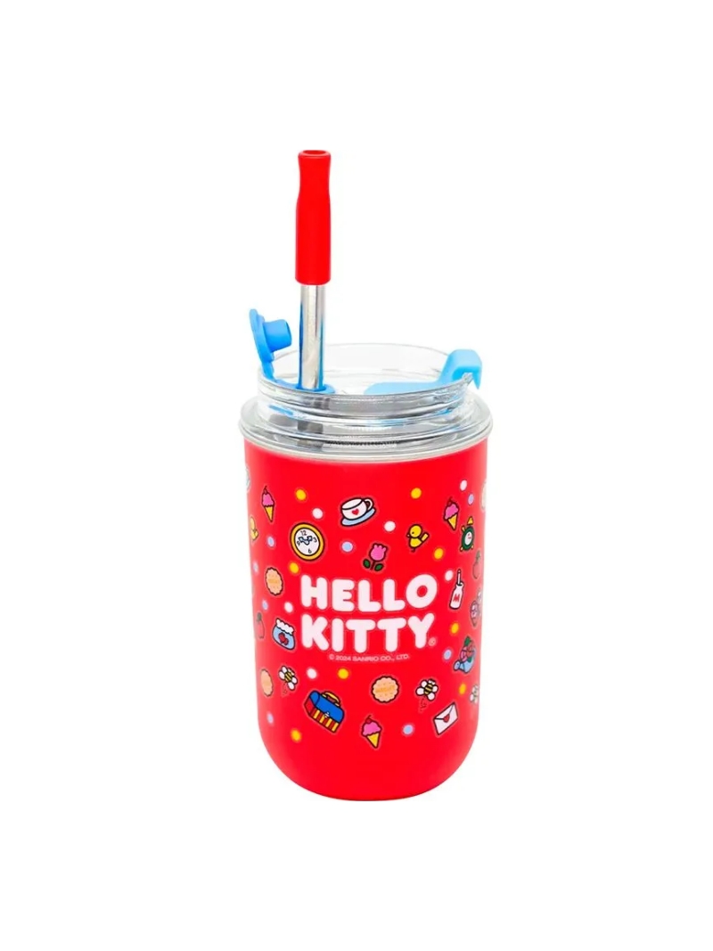Copo Térmico Neo Hello Kitty C/ Canudo 300ml - Zona Criativa - Arco Ìris