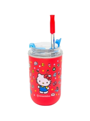 imagem do produto Copo Térmico Neo Hello Kitty C/ Canudo 300ml - Zona Criativa - Arco Ìris