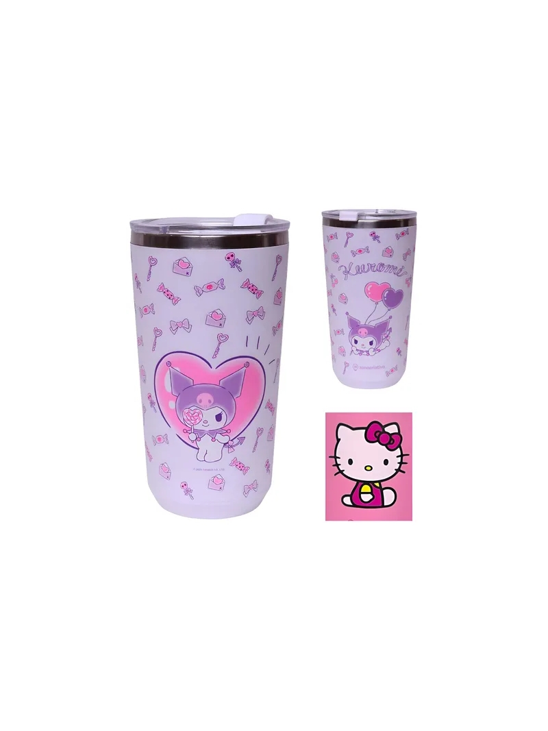 Copo Térmico 500ml Kuromi - Zona Criativa - Arco Ìris