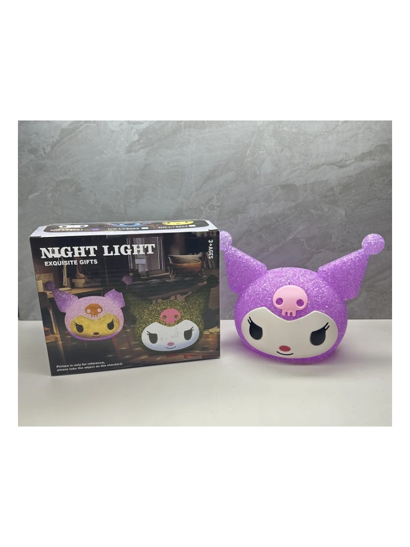 Luminária Noite Estrelada Kuromi - Arco Ìris